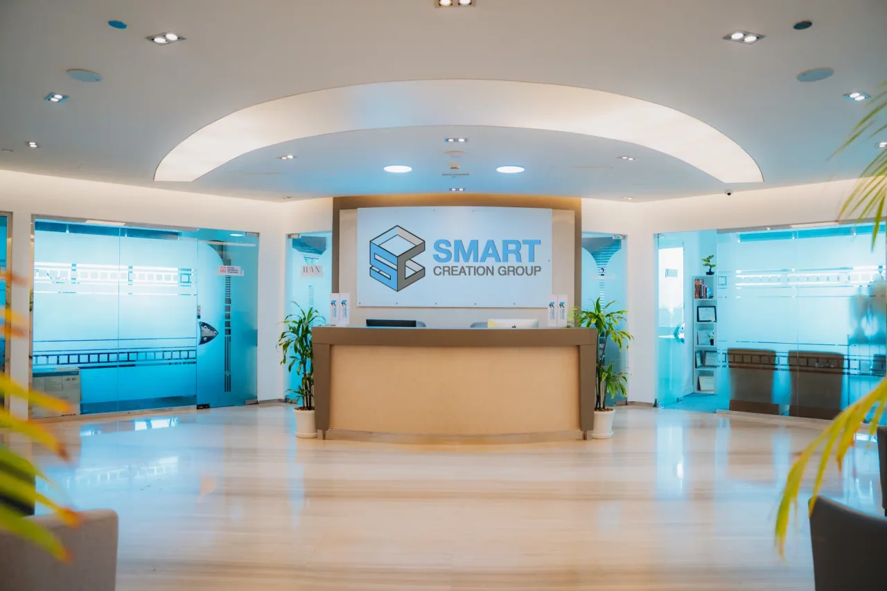 Smart Creation Group reception · Damac Executive Heights, 19th Floor, Dubai